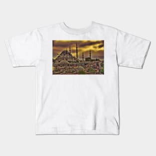 Turkey. Istanbul. Suleymaniye & Rustem Pasha Mosques. Kids T-Shirt